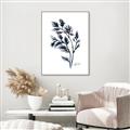 Picture of Blue Leaves IV _GroupedProduct_Rectangle_Portrait_Canvas_Framed_
