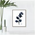 Picture of Blue Leaves V _GroupedProduct_Rectangle_Portrait_Canvas_Framed_