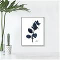 Picture of Blue Leaves V _GroupedProduct_Rectangle_Portrait_Canvas_Framed_