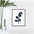 Picture of Blue Leaves V _GroupedProduct_Rectangle_Portrait_Canvas_Framed_