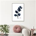 Picture of Blue Leaves V _GroupedProduct_Rectangle_Portrait_Canvas_Framed_