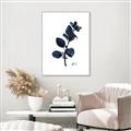 Picture of Blue Leaves V _GroupedProduct_Rectangle_Portrait_Canvas_Framed_