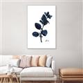 Picture of Blue Leaves V _GroupedProduct_Rectangle_Portrait_Canvas_Framed_