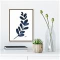 Picture of Blue Leaves VI _GroupedProduct_Rectangle_Portrait_Canvas_Framed_