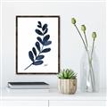 Picture of Blue Leaves VI _GroupedProduct_Rectangle_Portrait_Canvas_Framed_