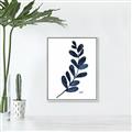 Picture of Blue Leaves VI _GroupedProduct_Rectangle_Portrait_Canvas_Framed_