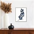 Picture of Blue Leaves VI _GroupedProduct_Rectangle_Portrait_Canvas_Framed_