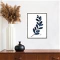 Picture of Blue Leaves VI _GroupedProduct_Rectangle_Portrait_Canvas_Framed_
