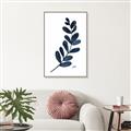 Picture of Blue Leaves VI _GroupedProduct_Rectangle_Portrait_Canvas_Framed_