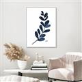 Picture of Blue Leaves VI _GroupedProduct_Rectangle_Portrait_Canvas_Framed_
