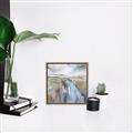 Picture of Water Golden Falls  _GroupedProduct_Square_Canvas_Framed_