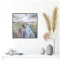 Picture of Water Golden Falls  _GroupedProduct_Square_Canvas_Framed_