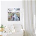Picture of Water Golden Falls  _GroupedProduct_Square_Canvas_Framed_