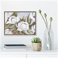 Picture of Avocado Green Leaves  _GroupedProduct_Rectangle_Landscape_Canvas_Framed_