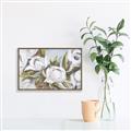 Picture of Avocado Green Leaves  _GroupedProduct_Rectangle_Landscape_Canvas_Framed_