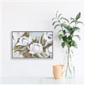 Picture of Avocado Green Leaves  _GroupedProduct_Rectangle_Landscape_Canvas_Framed_