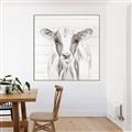 Picture of Frontal Cow Portrait _GroupedProduct_Square_Canvas_Framed_