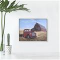 Picture of Red Wooden Barn _GroupedProduct_Rectangle_Landscape_Canvas_Framed_