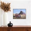 Picture of Red Wooden Barn _GroupedProduct_Rectangle_Landscape_Canvas_Framed_