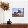 Picture of Red Wooden Barn _GroupedProduct_Rectangle_Landscape_Canvas_Framed_