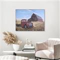 Picture of Red Wooden Barn _GroupedProduct_Rectangle_Landscape_Canvas_Framed_