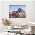 Picture of Red Wooden Barn _GroupedProduct_Rectangle_Landscape_Canvas_Framed_