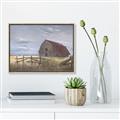 Picture of Wooden Fence _GroupedProduct_Rectangle_Landscape_Canvas_Framed_