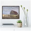 Picture of Wooden Fence _GroupedProduct_Rectangle_Landscape_Canvas_Framed_