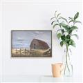 Picture of Wooden Fence _GroupedProduct_Rectangle_Landscape_Canvas_Framed_