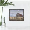 Picture of Wooden Fence _GroupedProduct_Rectangle_Landscape_Canvas_Framed_