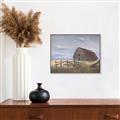 Picture of Wooden Fence _GroupedProduct_Rectangle_Landscape_Canvas_Framed_
