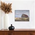 Picture of Wooden Fence _GroupedProduct_Rectangle_Landscape_Canvas_Framed_