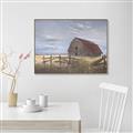 Picture of Wooden Fence _GroupedProduct_Rectangle_Landscape_Canvas_Framed_