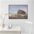 Picture of Wooden Fence _GroupedProduct_Rectangle_Landscape_Canvas_Framed_