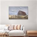 Picture of Wooden Fence _GroupedProduct_Rectangle_Landscape_Canvas_Framed_