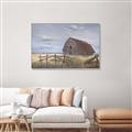 Picture of Wooden Fence _GroupedProduct_Rectangle_Landscape_Canvas_Framed_