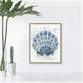 Picture of Blue Seashell _GroupedProduct_Rectangle_Portrait_Canvas_Framed_