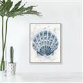 Picture of Blue Seashell _GroupedProduct_Rectangle_Portrait_Canvas_Framed_