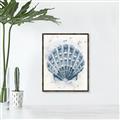 Picture of Blue Seashell _GroupedProduct_Rectangle_Portrait_Canvas_Framed_