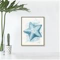 Picture of Teal Starfish _GroupedProduct_Rectangle_Portrait_Canvas_Framed_