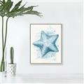 Picture of Teal Starfish _GroupedProduct_Rectangle_Portrait_Canvas_Framed_