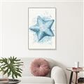 Picture of Teal Starfish _GroupedProduct_Rectangle_Portrait_Canvas_Framed_