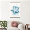 Picture of Teal Starfish _GroupedProduct_Rectangle_Portrait_Canvas_Framed_