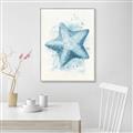 Picture of Teal Starfish _GroupedProduct_Rectangle_Portrait_Canvas_Framed_