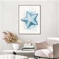Picture of Teal Starfish _GroupedProduct_Rectangle_Portrait_Canvas_Framed_