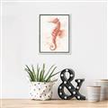 Picture of Coral Seahorse _GroupedProduct_Rectangle_Portrait_Canvas_Framed_