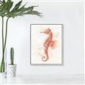 Picture of Coral Seahorse _GroupedProduct_Rectangle_Portrait_Canvas_Framed_