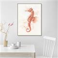 Picture of Coral Seahorse _GroupedProduct_Rectangle_Portrait_Canvas_Framed_