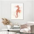 Picture of Coral Seahorse _GroupedProduct_Rectangle_Portrait_Canvas_Framed_
