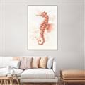 Picture of Coral Seahorse _GroupedProduct_Rectangle_Portrait_Canvas_Framed_